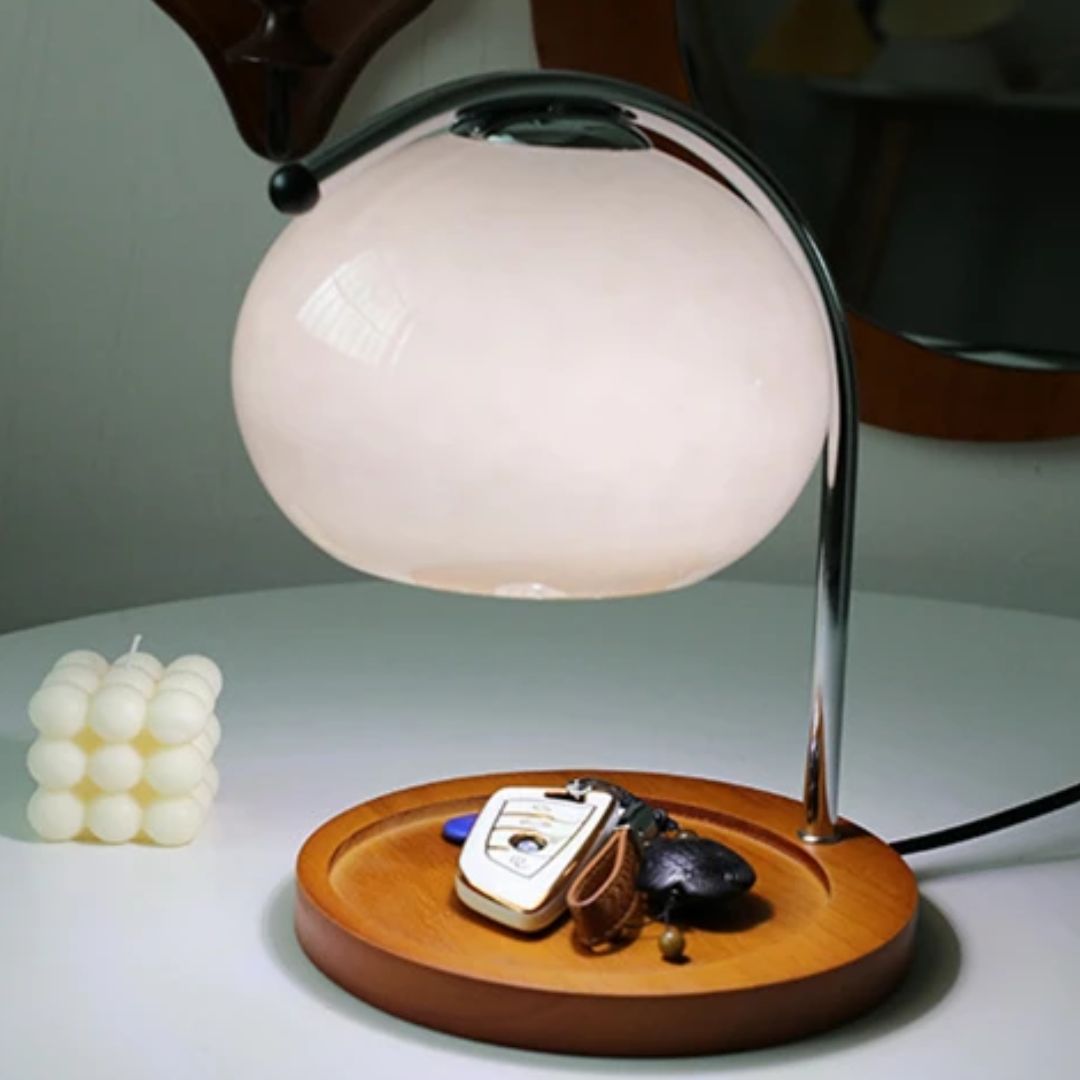 Elegant Retro Glass Table Lamp