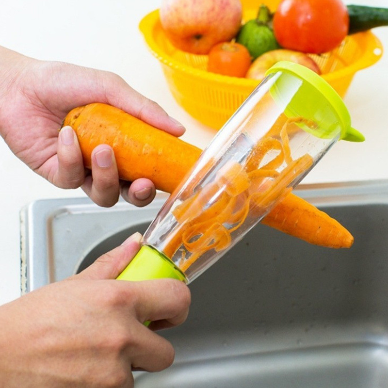 Vegetable Peeler with Built-In Storage