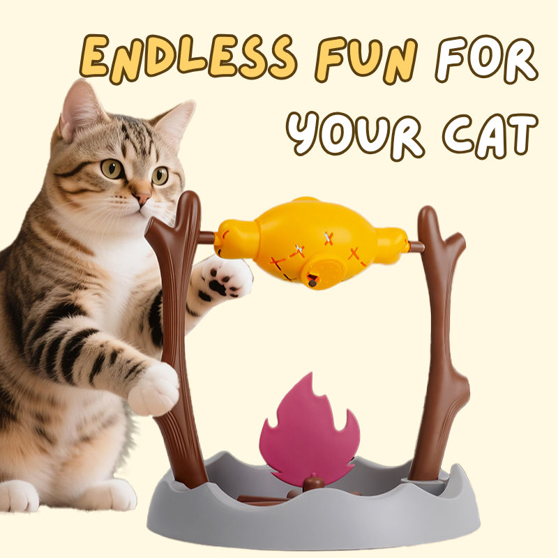HearthJoy™ - Cozy Plush Fireplace Toy for Cats