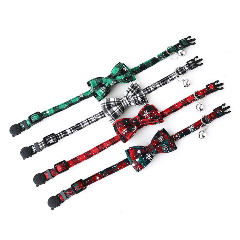 FestivePaws™ - Christmas Bow Tie Collar for Pets