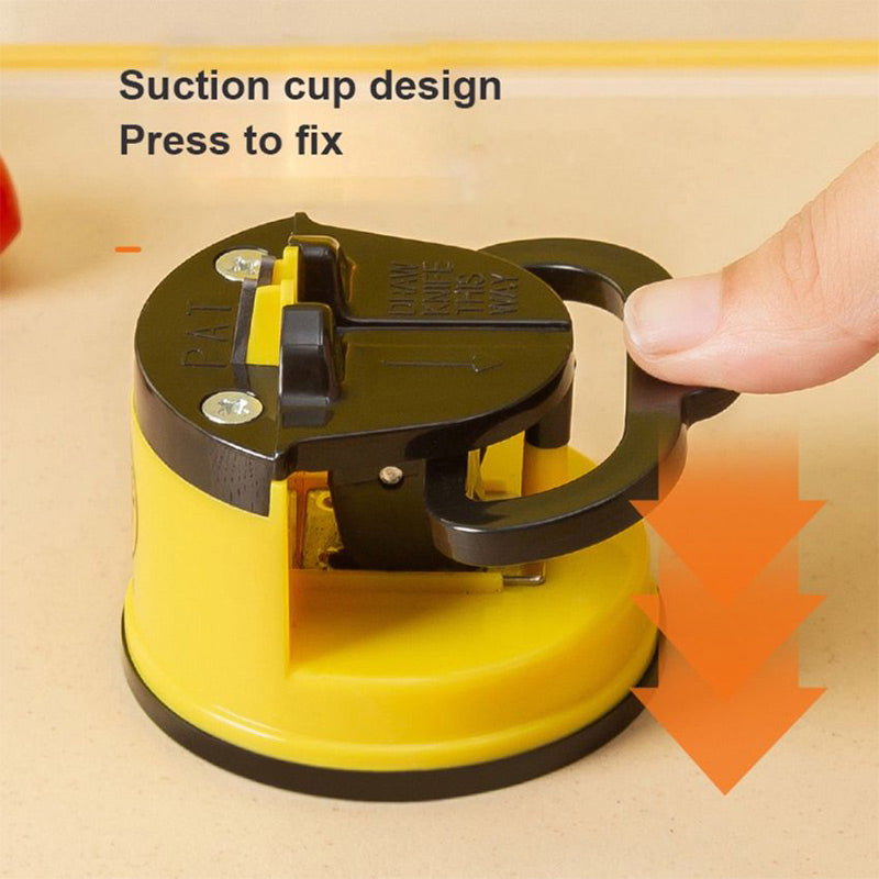 Compact Mini Knife Sharpener with Suction Base for Easy Use
