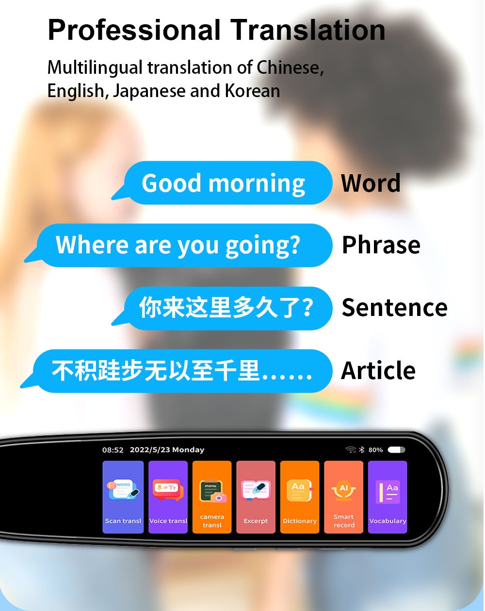 Portable Language Translator Device for Effortless Multilingual Communication