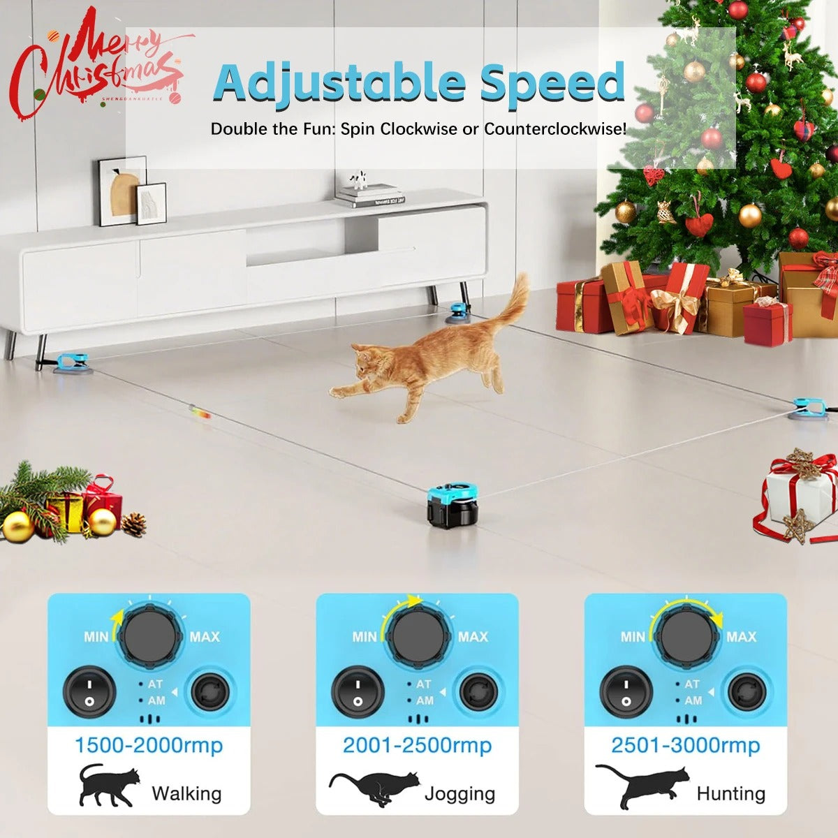 PurrJoy™ - Interactive Cat Toy Wheel for Active Play