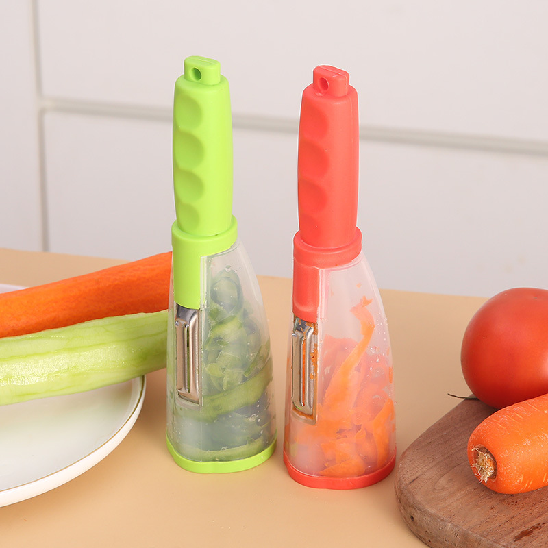 Vegetable Peeler with Built-In Storage