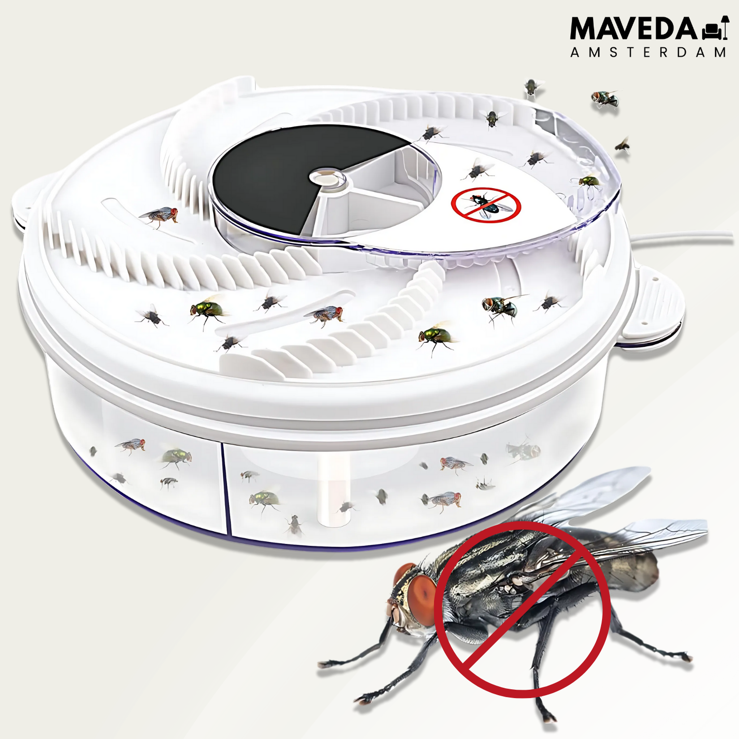 Quiet Chemical-Free Fly Repellent Device