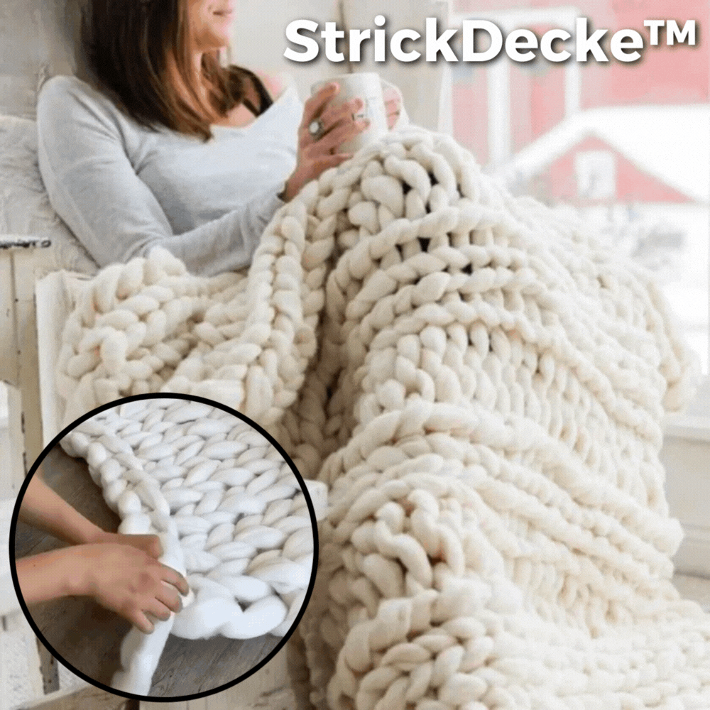 DIY Knitted Blanket Kit for Winter