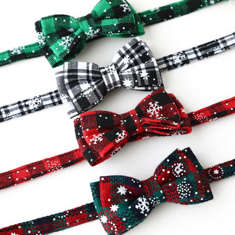 FestivePaws™ - Christmas Bow Tie Collar for Pets