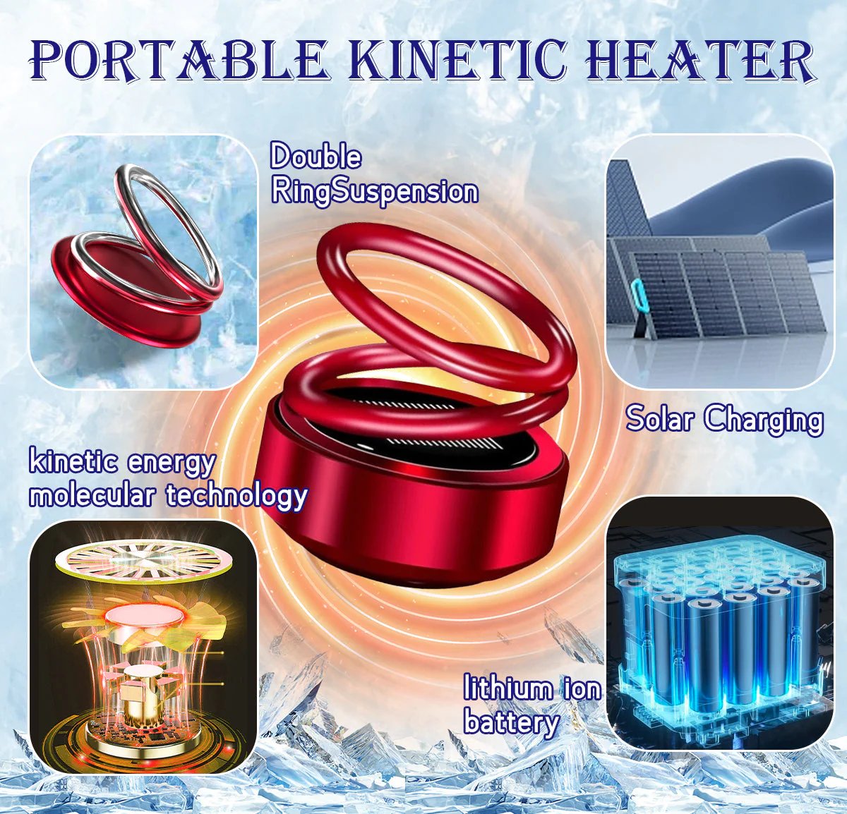 Portable Solar Powered Car Heater for Winter Warmth
