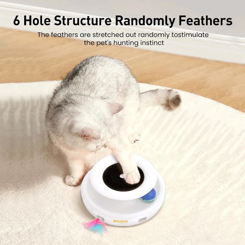 PurrPlay™ - Interactive 2-in-1 Smart Cat Toy
