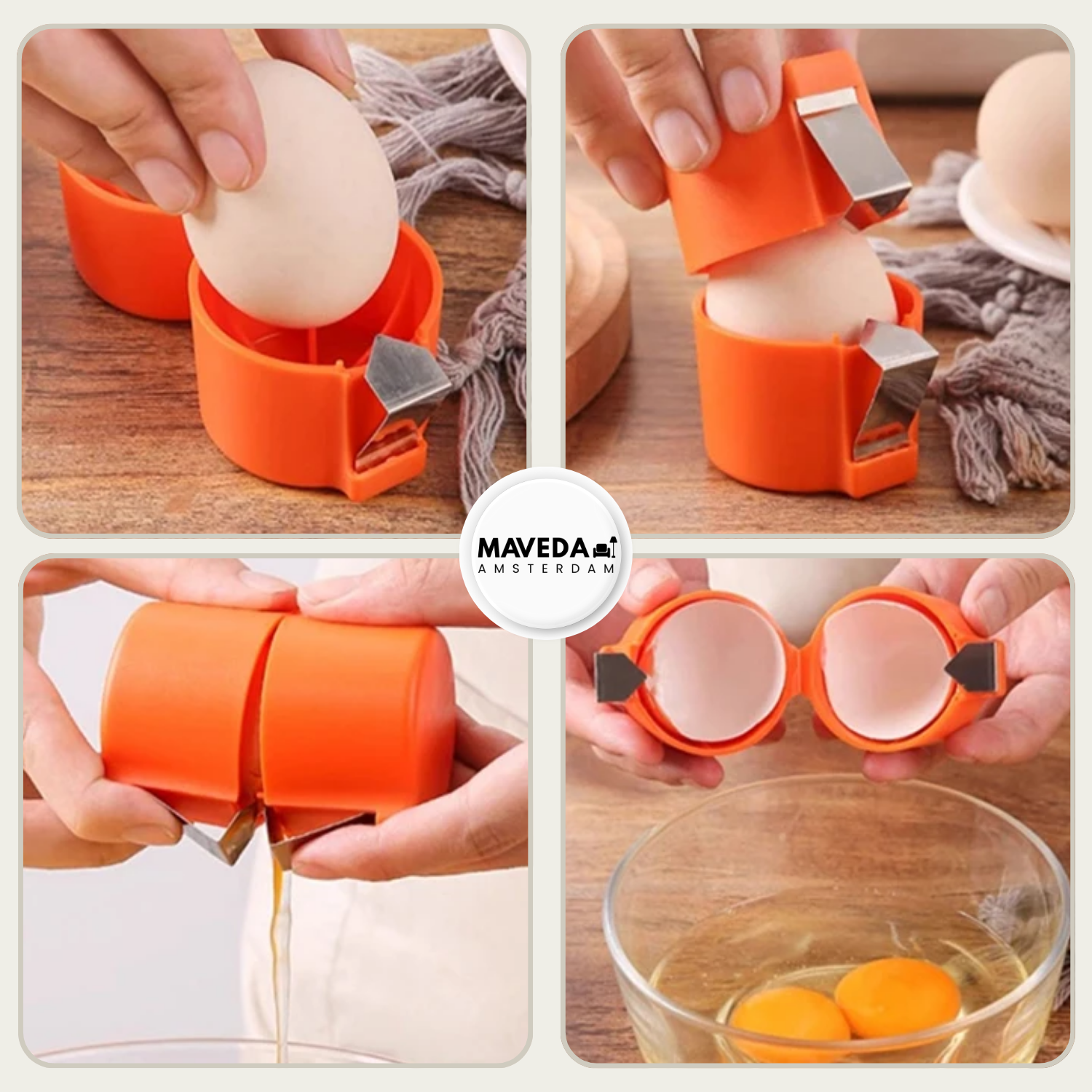 Egg Opener and Separator Tool