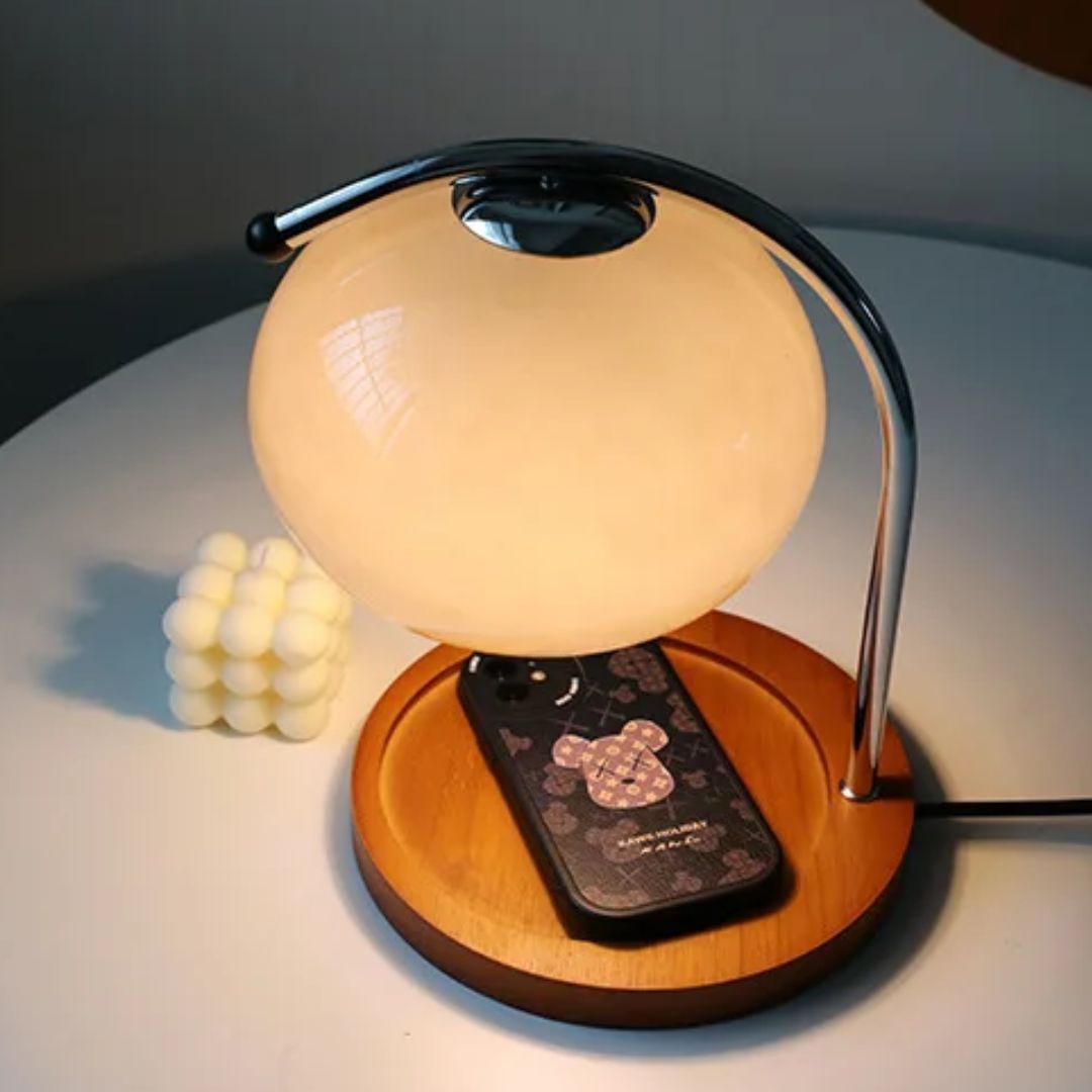 Elegant Retro Glass Table Lamp