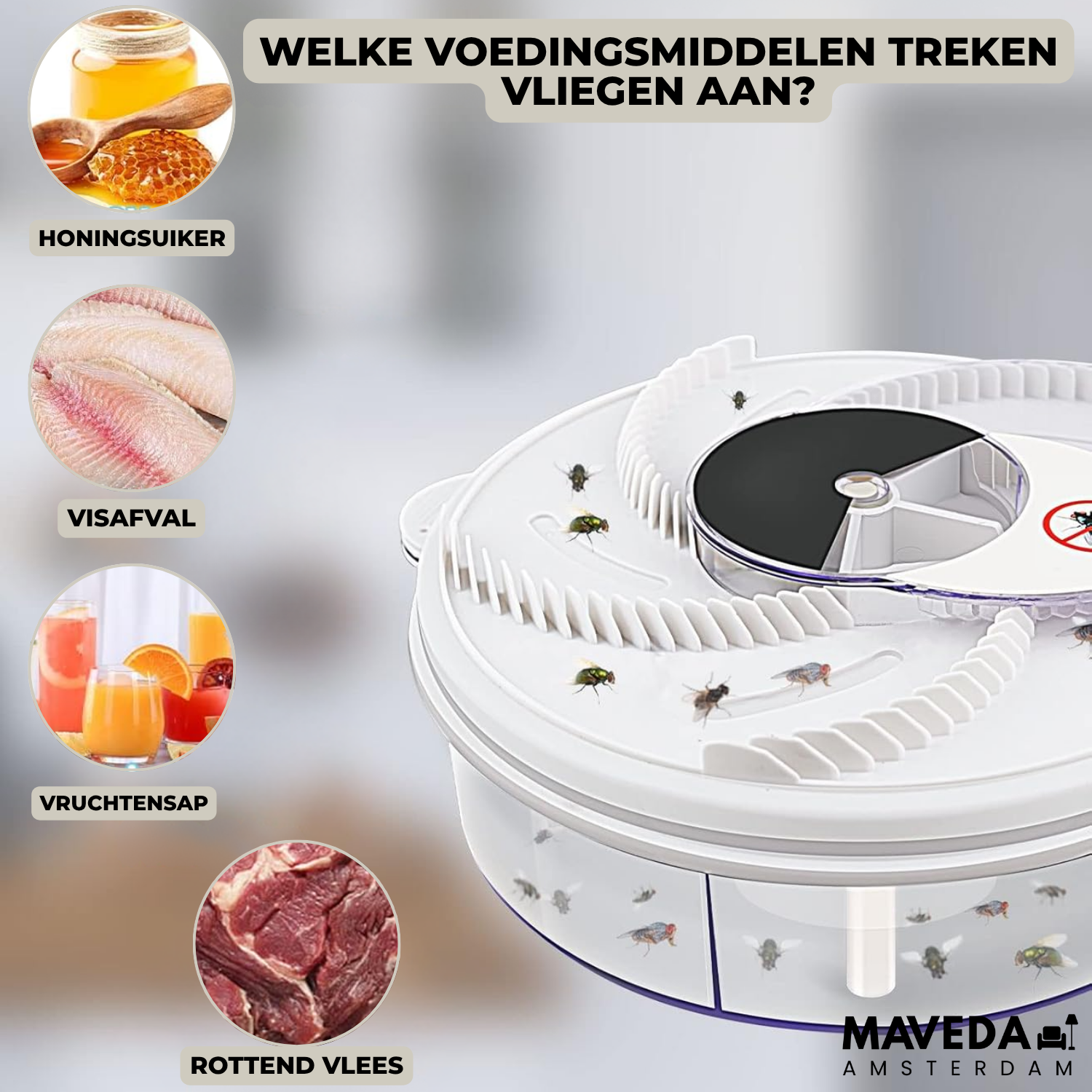 Quiet Chemical-Free Fly Repellent Device
