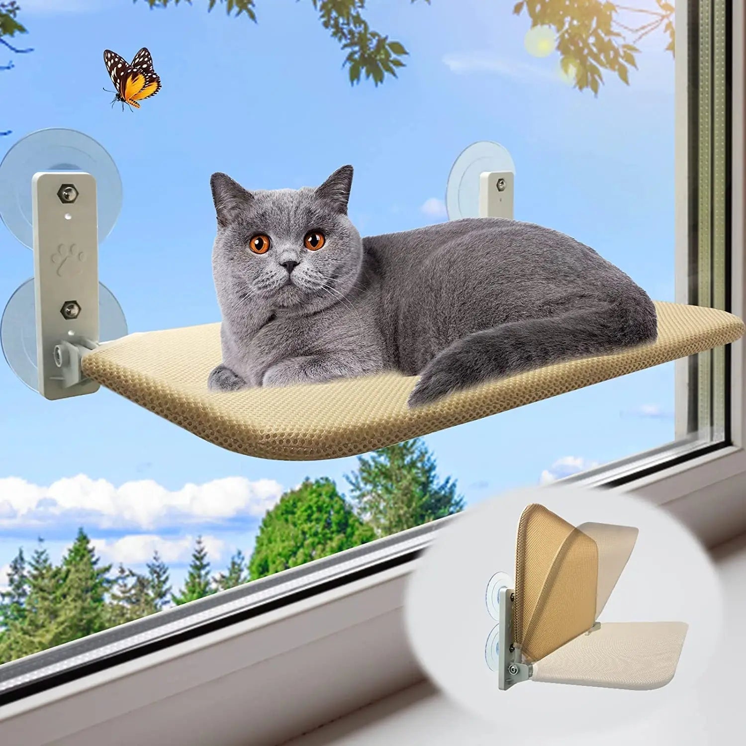 PurrNest™ Cozy Cat Window Hammock Bed