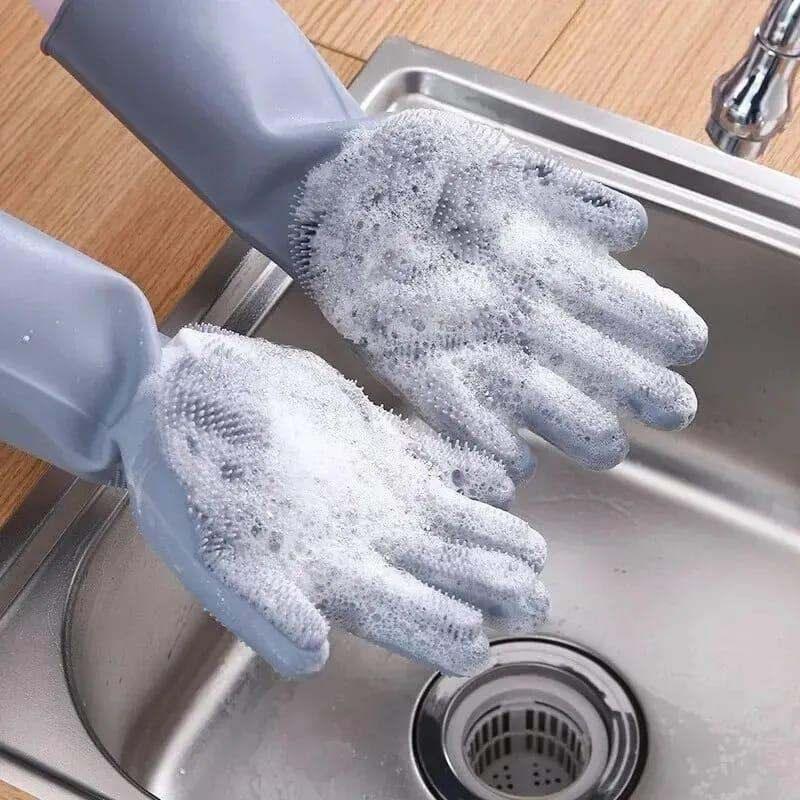 CleanEase™ - 2-Pack Durable Dishwashing Gloves for Easy Cleanup