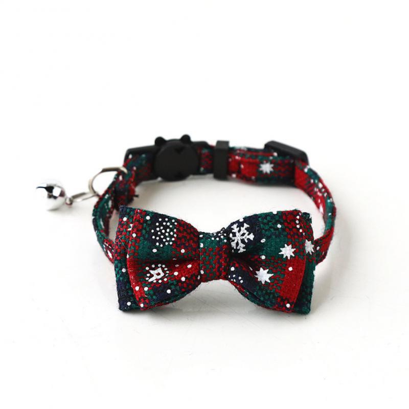 FestivePaws™ - Christmas Bow Tie Collar for Pets
