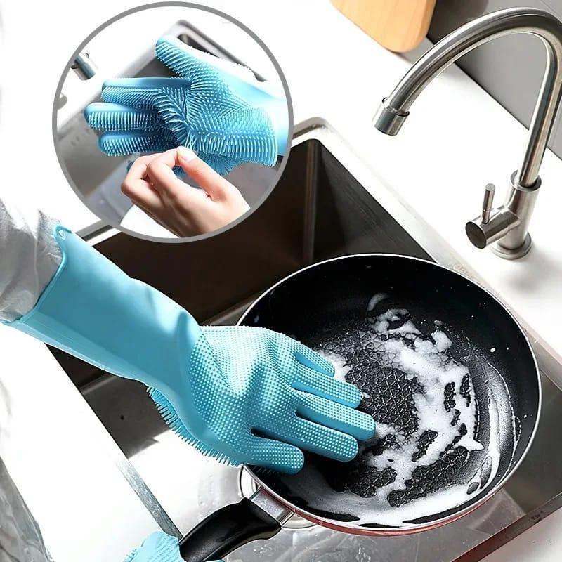 CleanEase™ - 2-Pack Durable Dishwashing Gloves for Easy Cleanup
