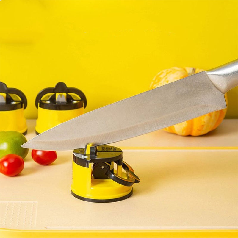 Compact Mini Knife Sharpener with Suction Base for Easy Use