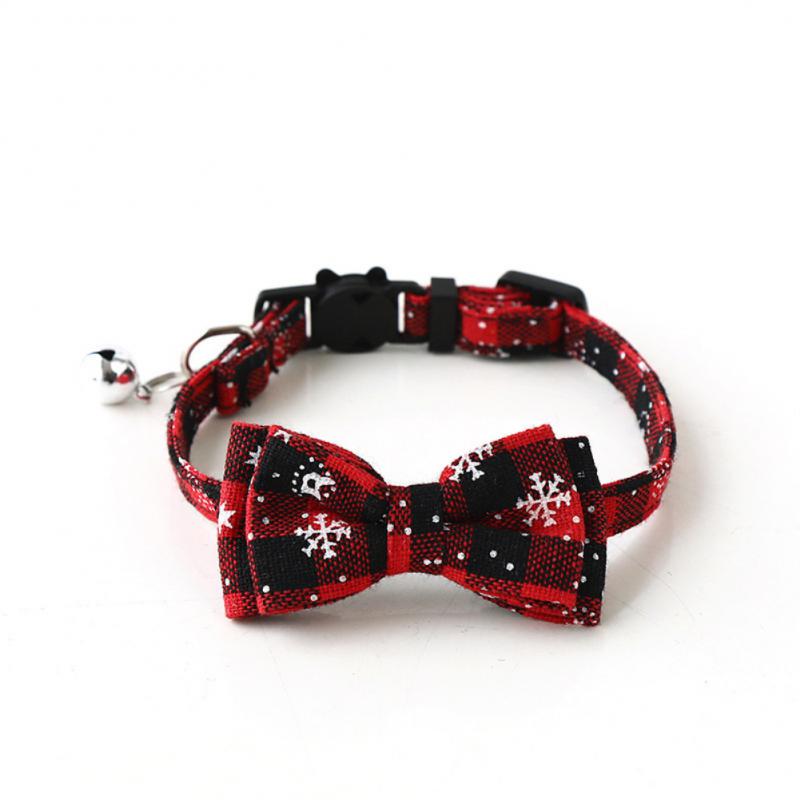 FestivePaws™ - Christmas Bow Tie Collar for Pets