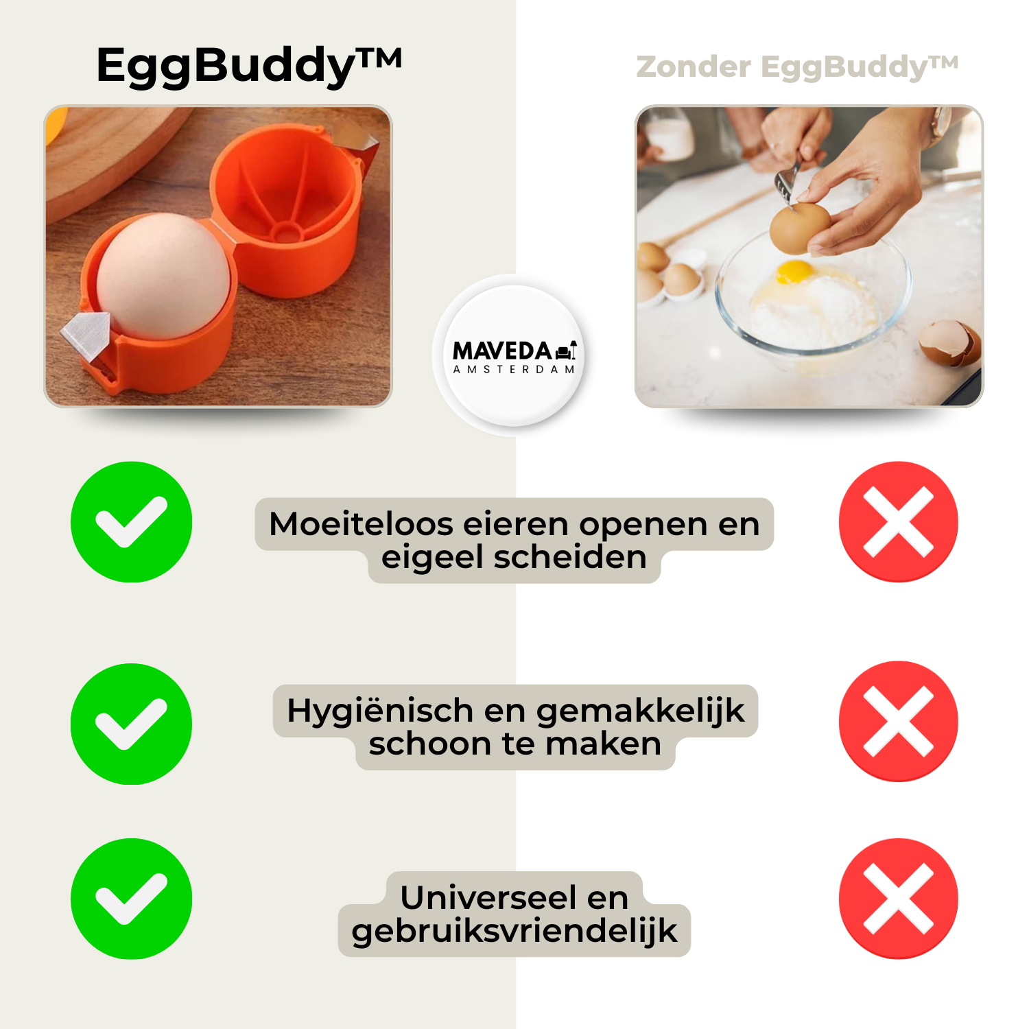 Egg Opener and Separator Tool