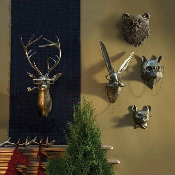 Deer Wall Mount Home Decor Sculpture