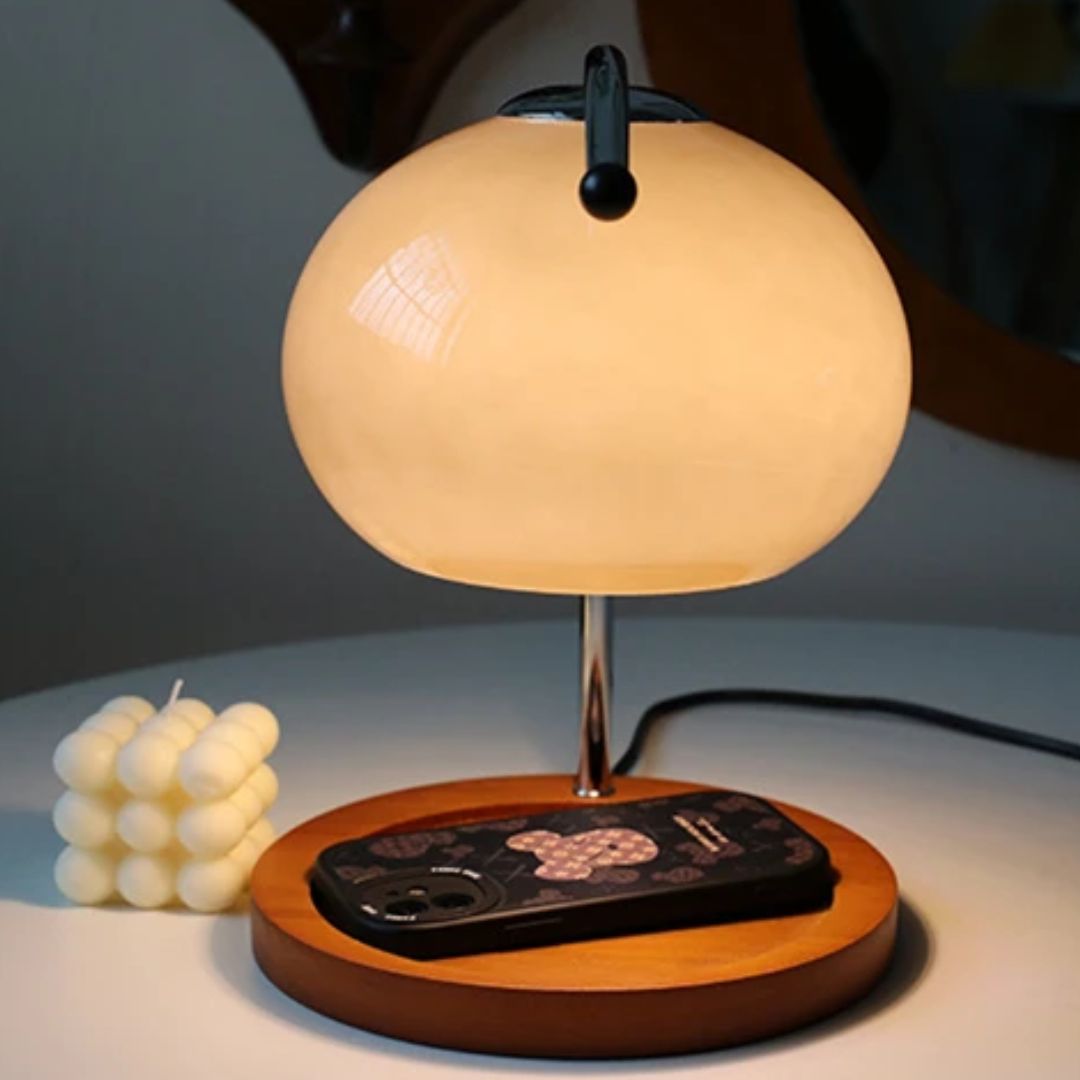 Elegant Retro Glass Table Lamp