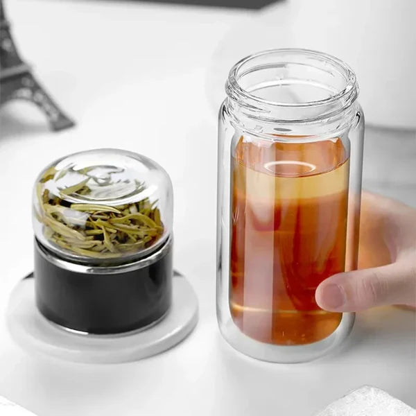 Infusea™ – Elegant Glass Tea Maker for Perfect Brews