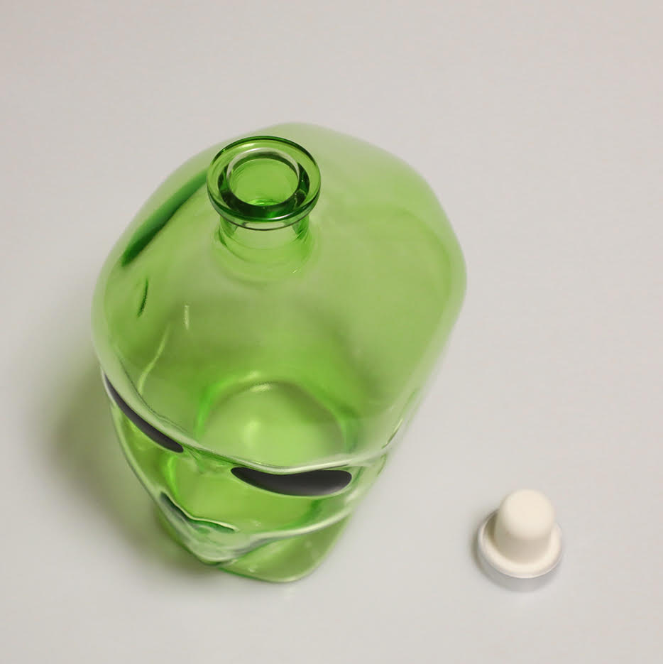 Unique Glass Alien Decanter for Home Bar Decor
