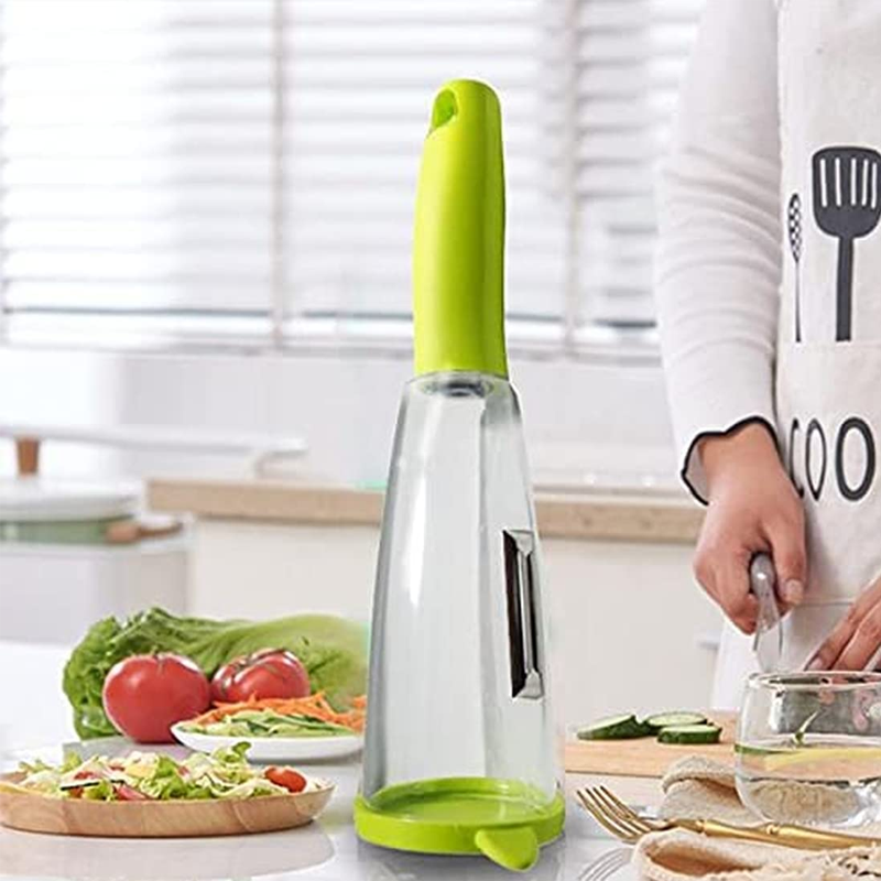 Vegetable Peeler with Built-In Storage