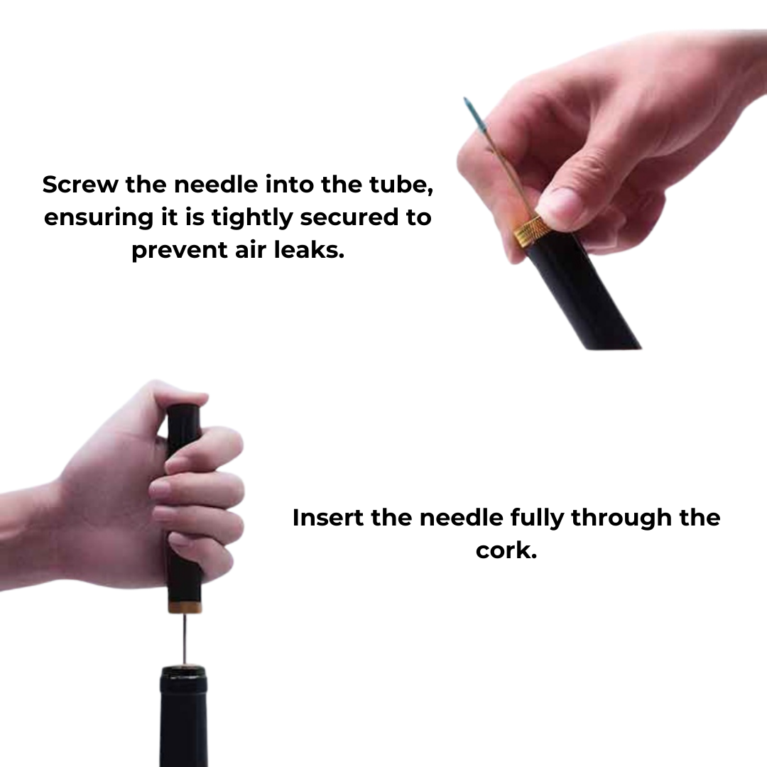 Luxury Air Pressure Wine Opener Elegant Corkscrew for Effortless Pouring