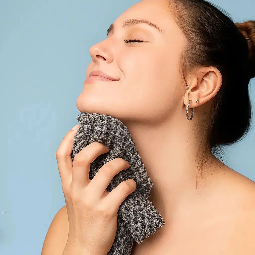 Gentle Exfoliating Shower Towel with Silver Ion Protection