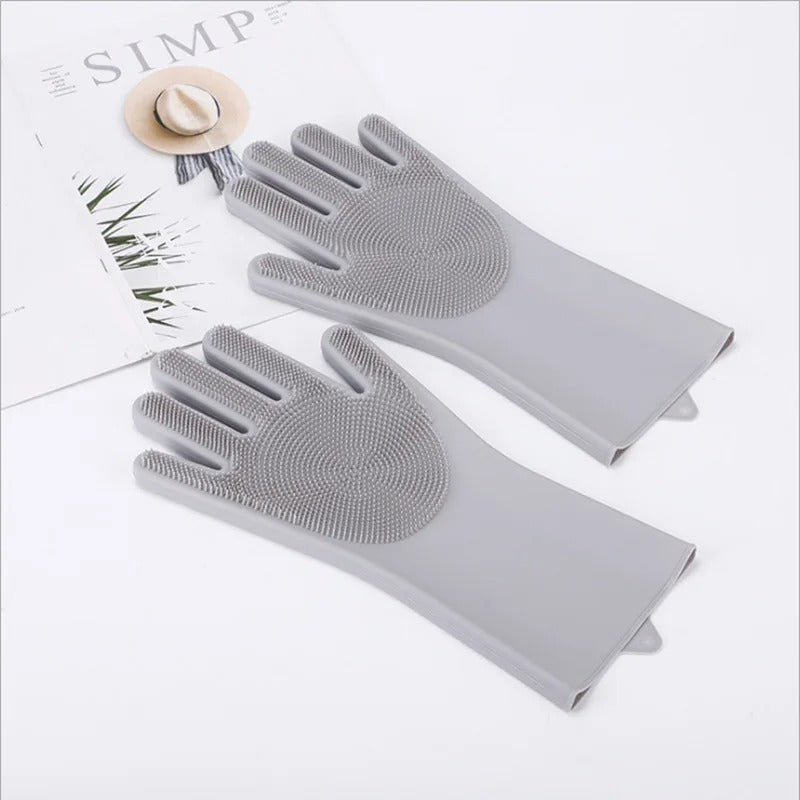 CleanEase™ - 2-Pack Durable Dishwashing Gloves for Easy Cleanup