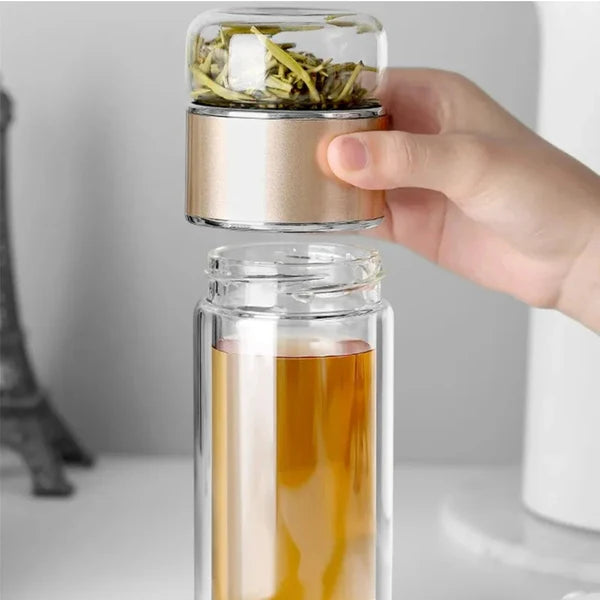 Infusea™ – Elegant Glass Tea Maker for Perfect Brews