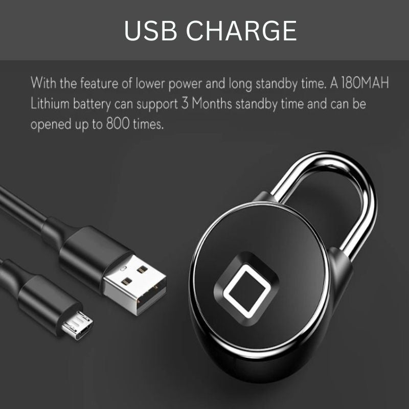 50% OFF | SecureEase™ - Smart Bluetooth Fingerprint Padlock for Keyless Safety