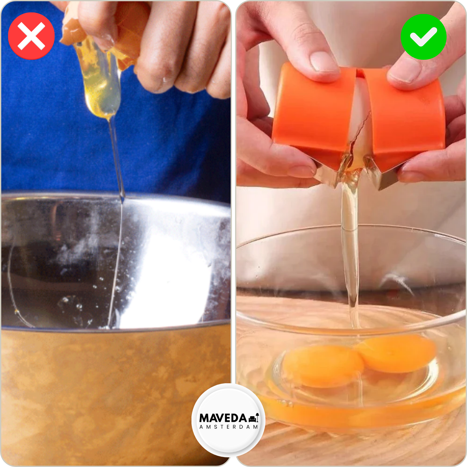 Egg Opener and Separator Tool