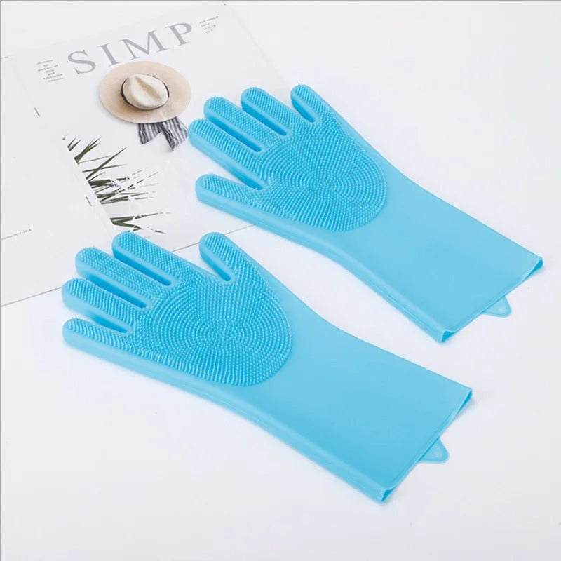 CleanEase™ - 2-Pack Durable Dishwashing Gloves for Easy Cleanup