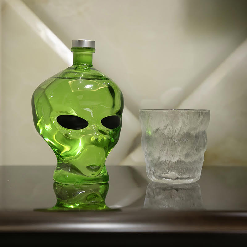 Unique Glass Alien Decanter for Home Bar Decor