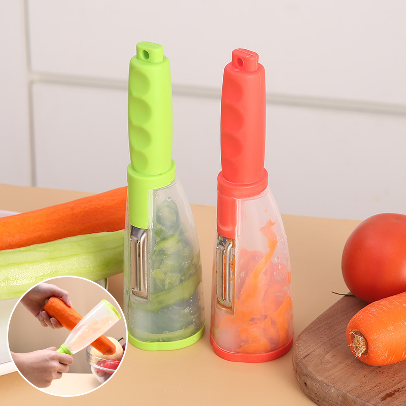 Vegetable Peeler with Built-In Storage