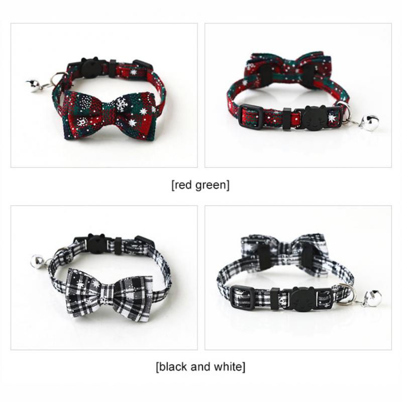 FestivePaws™ - Christmas Bow Tie Collar for Pets