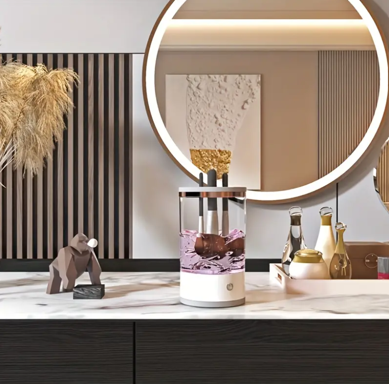 GlowEase™ - Electric Makeup Brush Cleaner & Dryer Spa